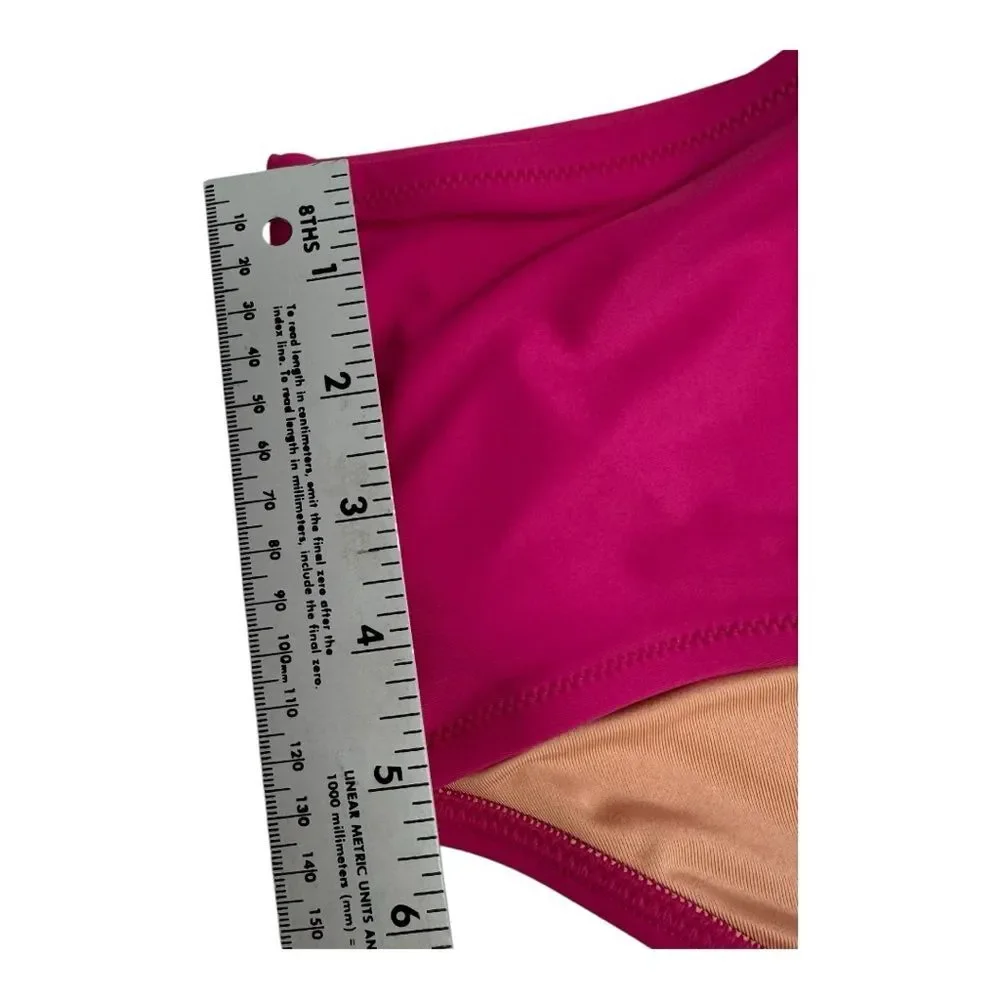 J.Crew High-Waisted Bikini Bottom Pink Re-imagined BM642 Womens 3X‎ NWT